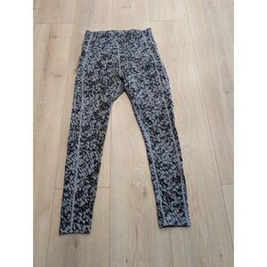 ICEBREAKER Womens Medium Fastray High Rise Tights Forest Shadow Wool Blend